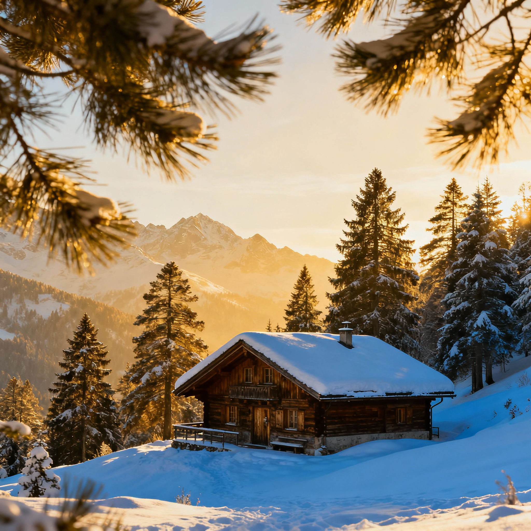 Cozy Mountain Cabin printable wall art